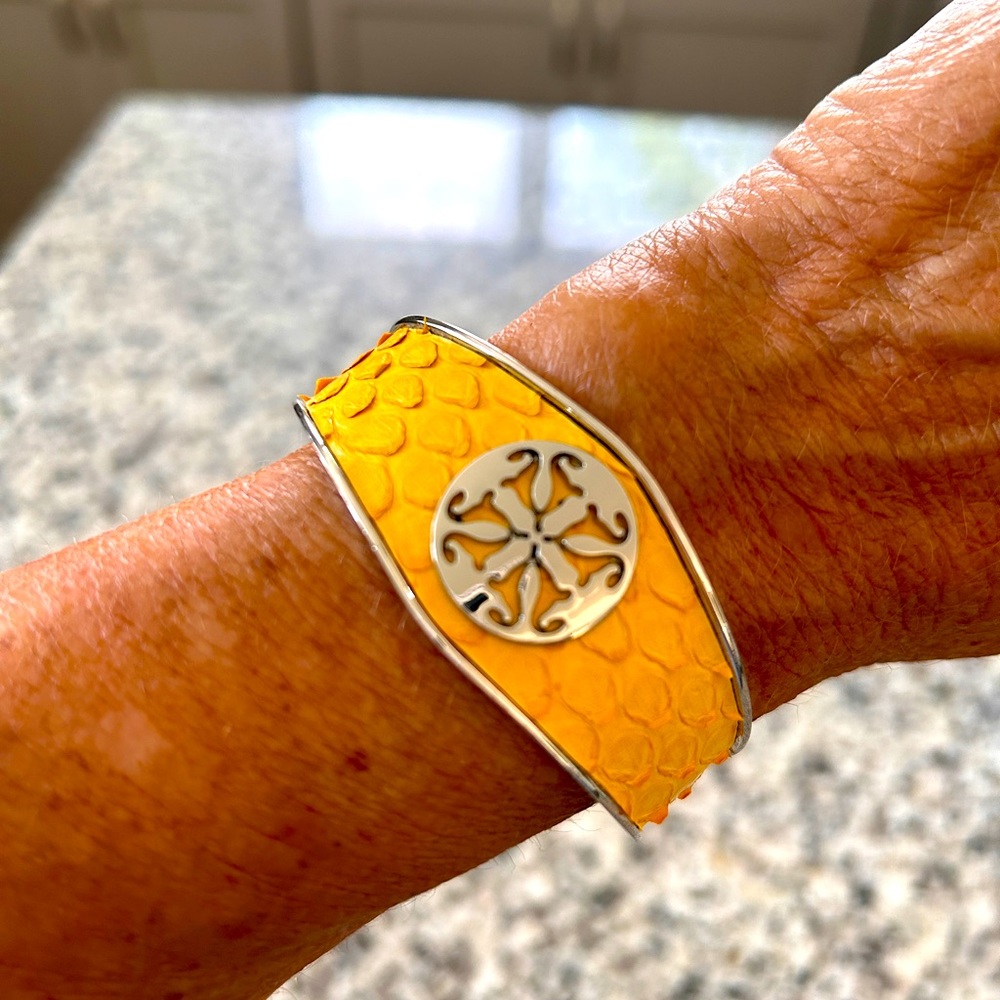 Yellow Rustic Cuff cuff bracelet